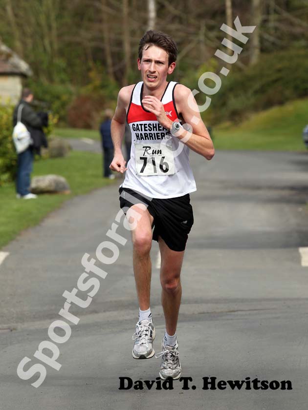 No 716 in the 2012 Run Northumberland 10k Road Race, Cragside, Rothbury, Northumberland.